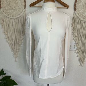 ALC Chic Cream Long Sleeve Blouse size 2 NEW